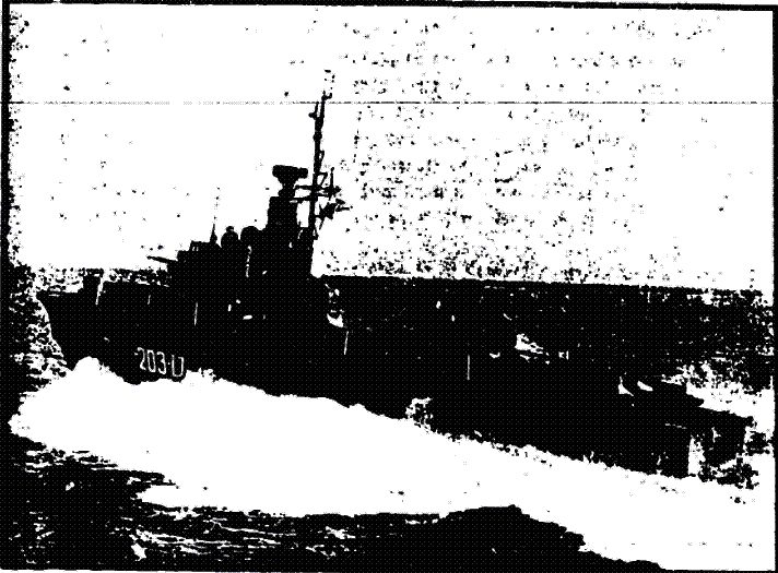 A torpedo boat of the Israeli Navy